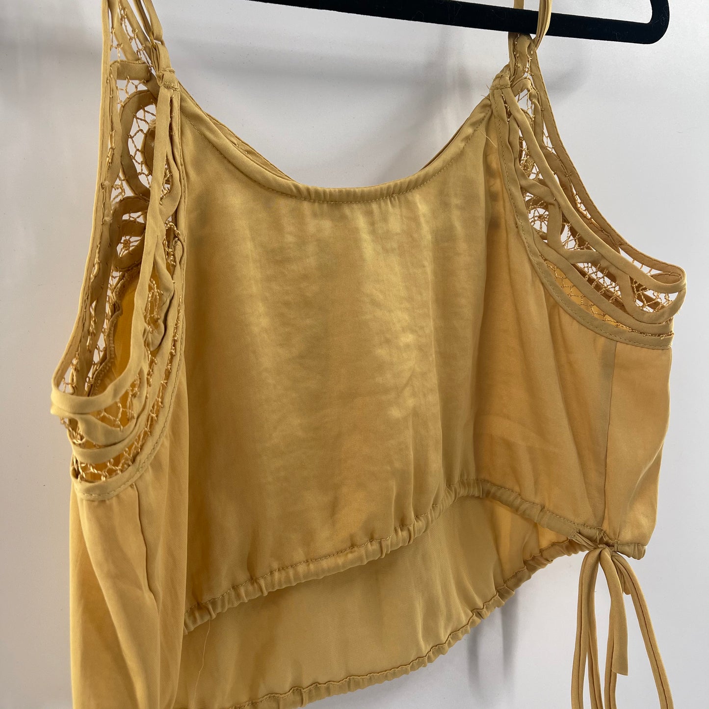 Intimately Free People Mustard Yellow Cropped Tank (XS)