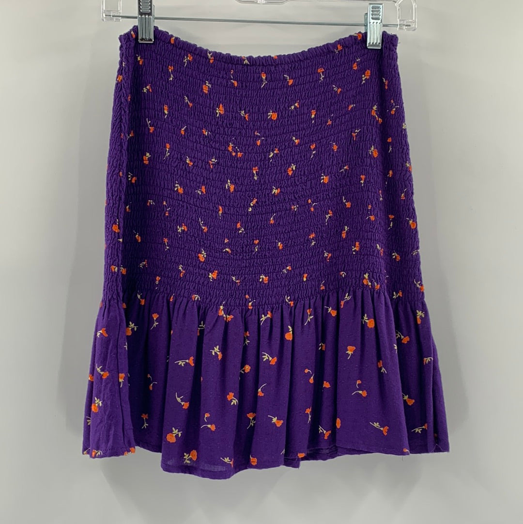 Urban Outfitters Violet Smocked Mini Skirt (Sz M)