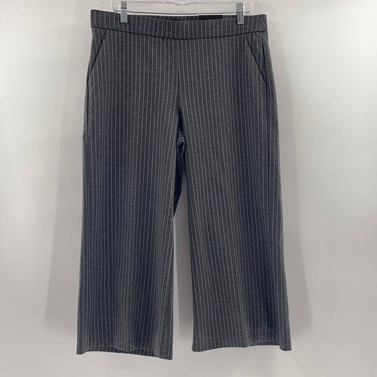 ROZ & ALI pinstripe grey pants