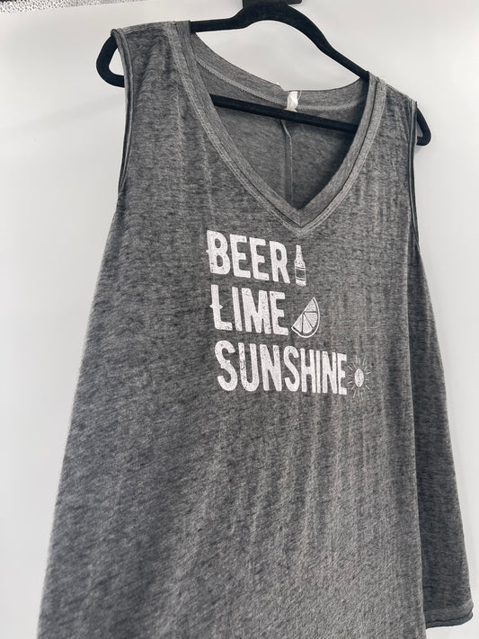 Beer Lime Sunshine Tank (2X)