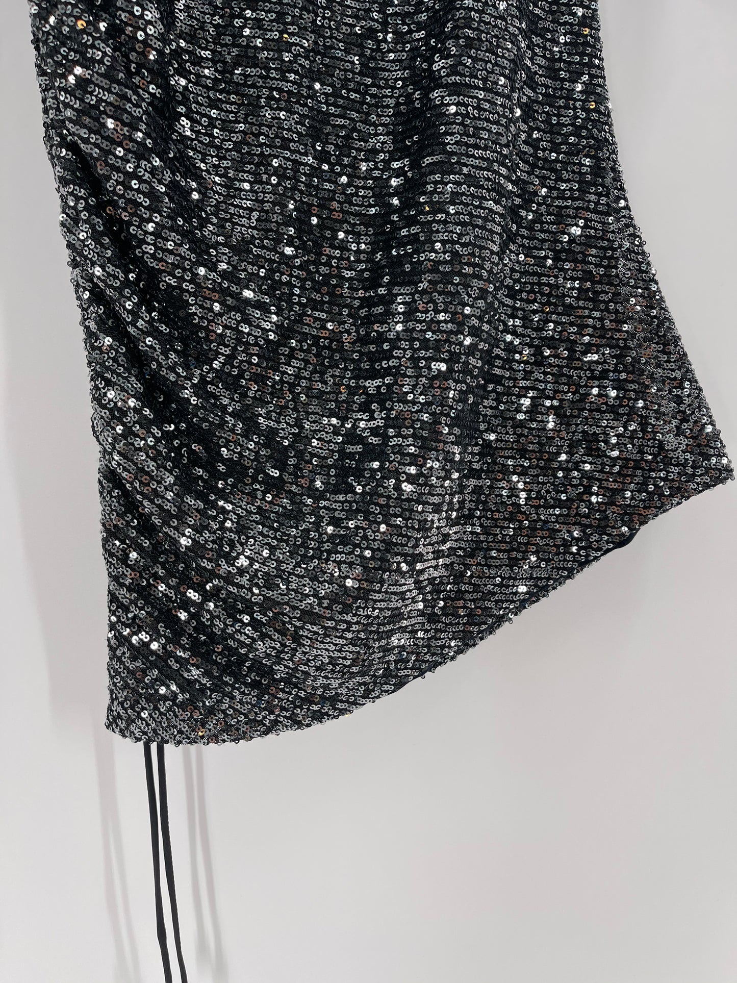 Free People Black/Silver Sequin Dress (XS)