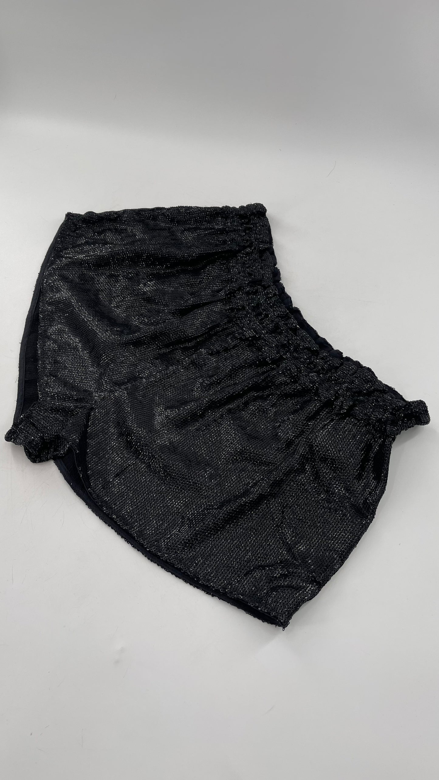 Urban Outfitters Silence And Noise Black Sequins Cocktail Party Shorts Size Med