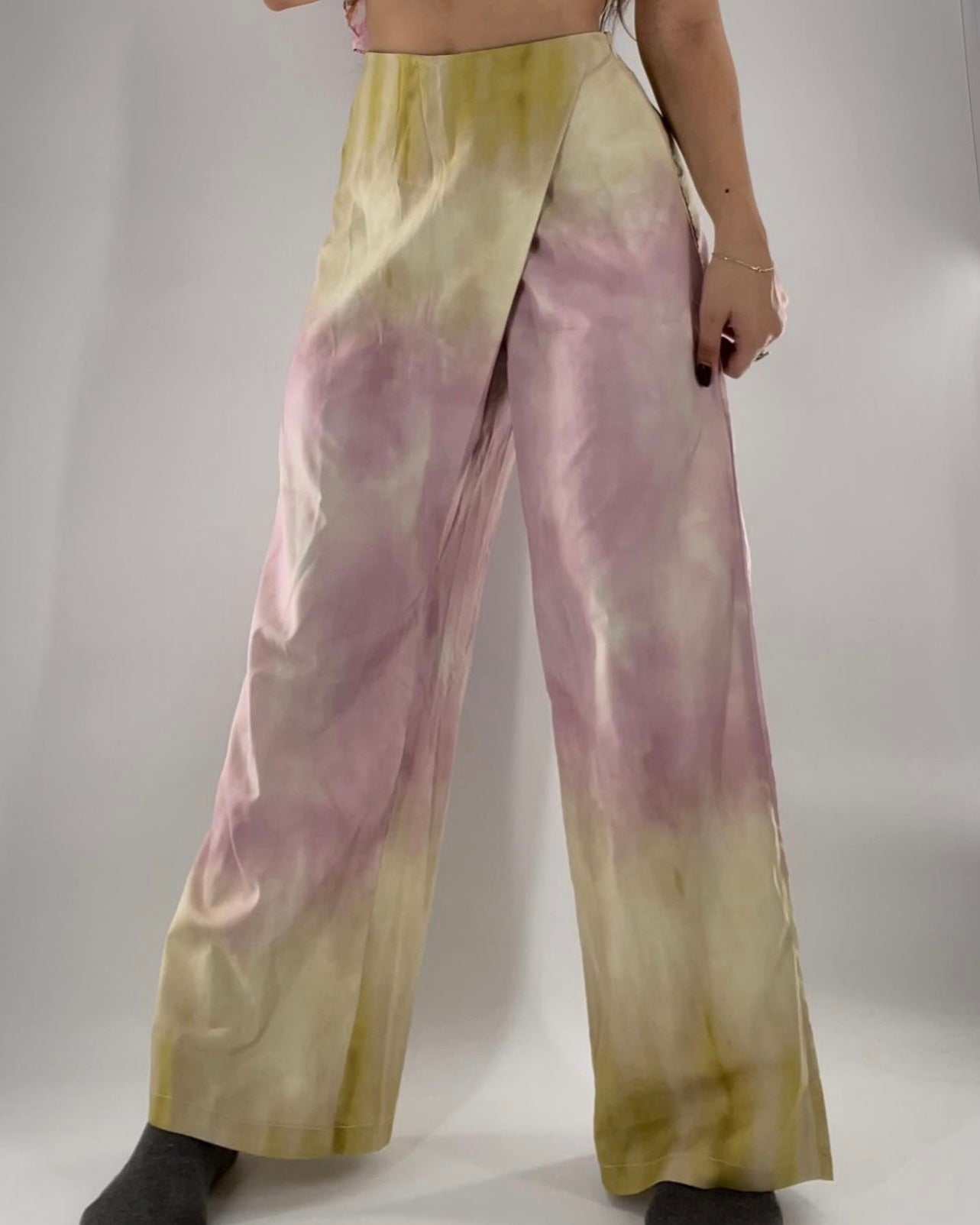 Tie Dye Ombré Cross Over Straight Legs (Small)