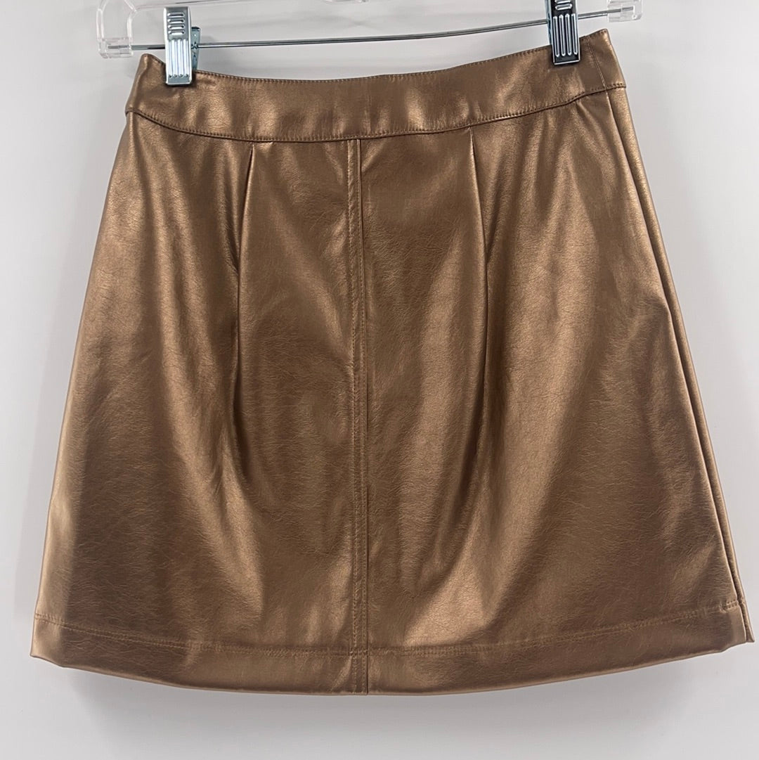 Urban Outfitters Bronze Mini Skirt (SzXS)