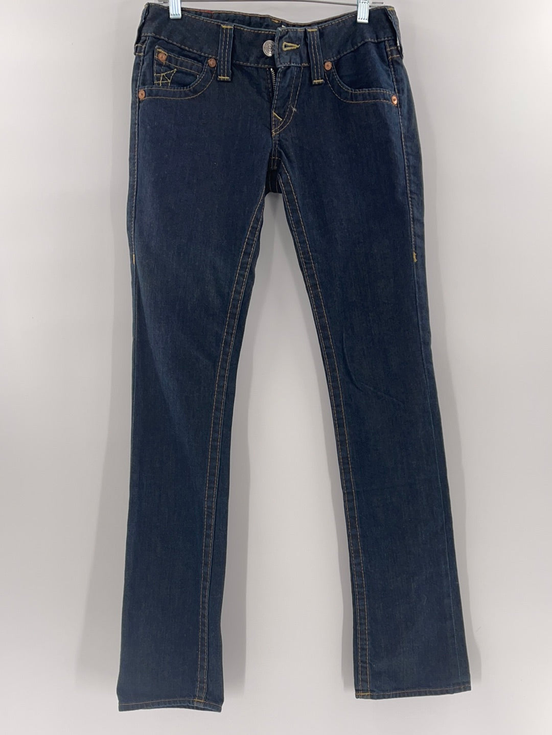 True Religion Low Rise Skinny Jeans (Size 27)