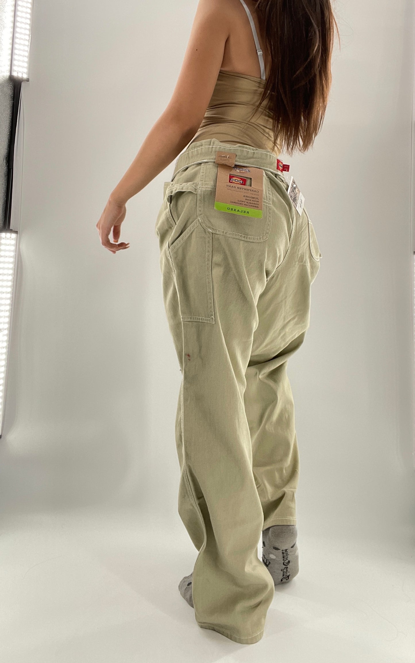 DICKIES Tan High Rise Relaxed Carpenter Pants (13/31)