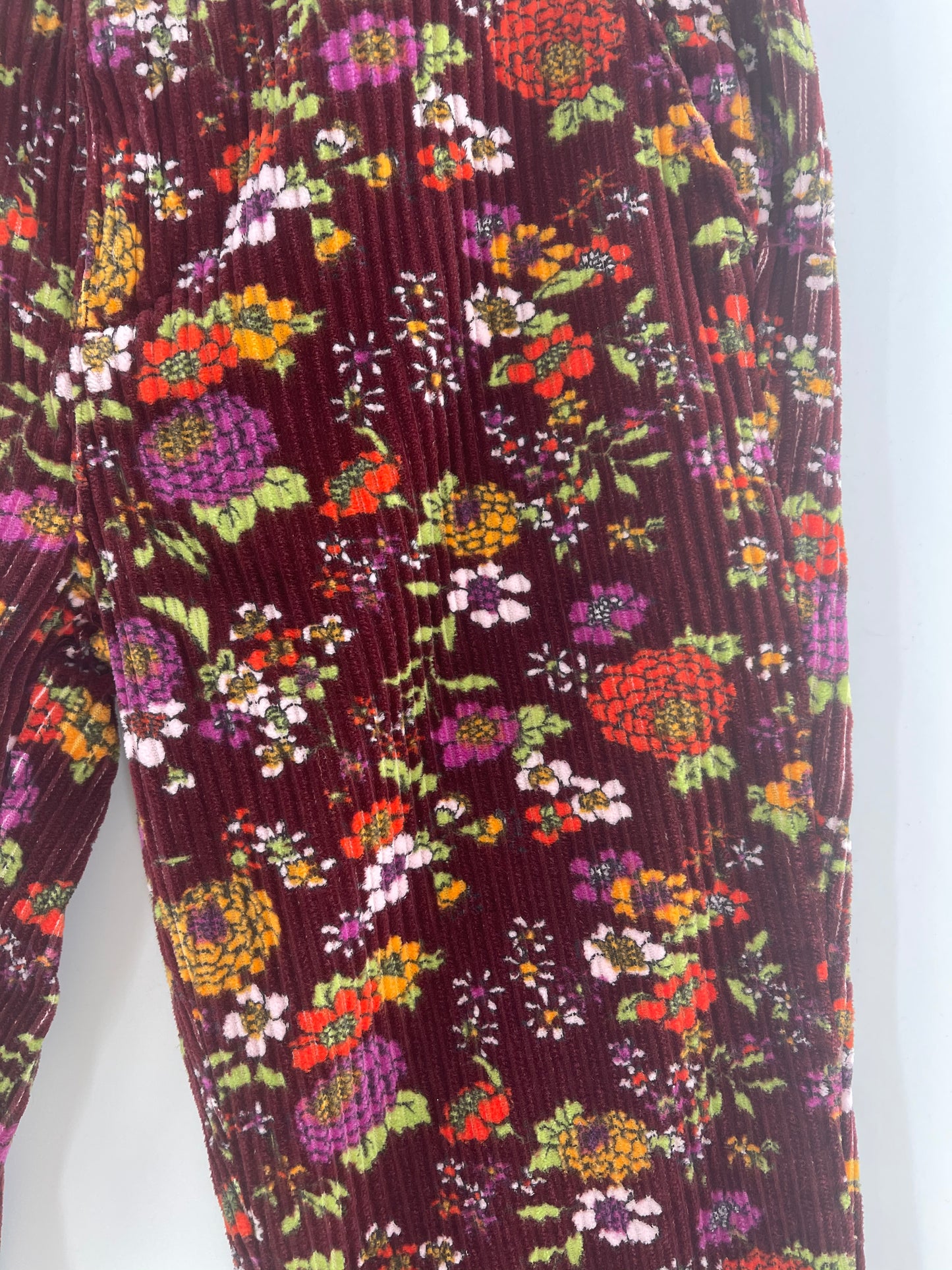 Urban Outfitters Flower Corduroy Pants (Size 2)