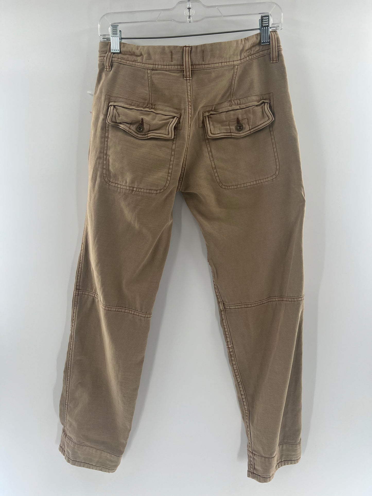 Free People Beige Patchwork Pants (Size 24)