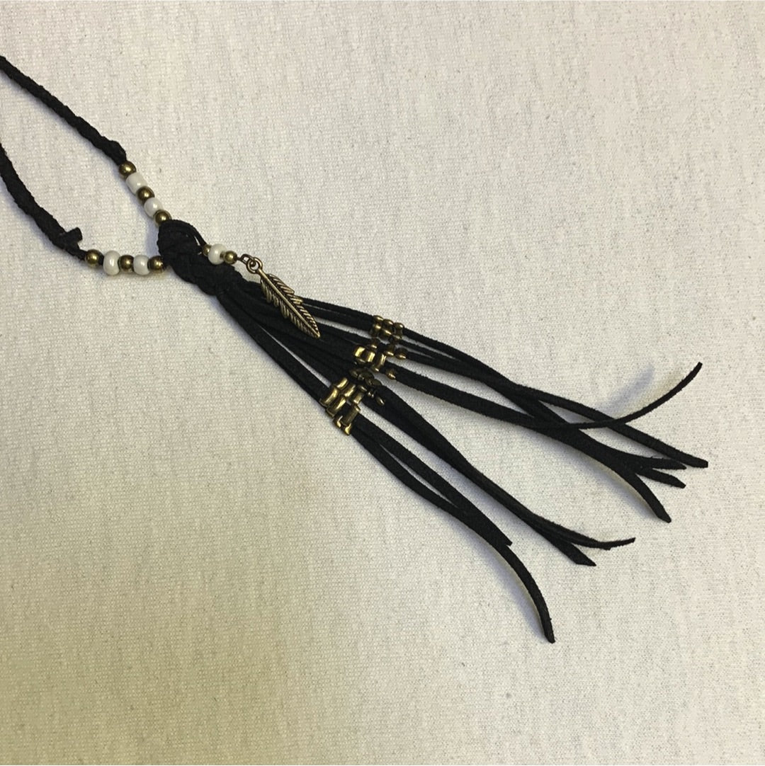 Pacsun Black Suede Necklace