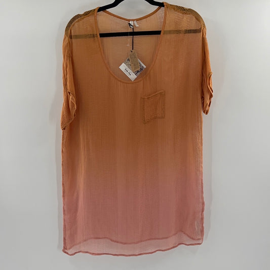 Out From Under Salmon Viscose Short Sleeve (Size XS)