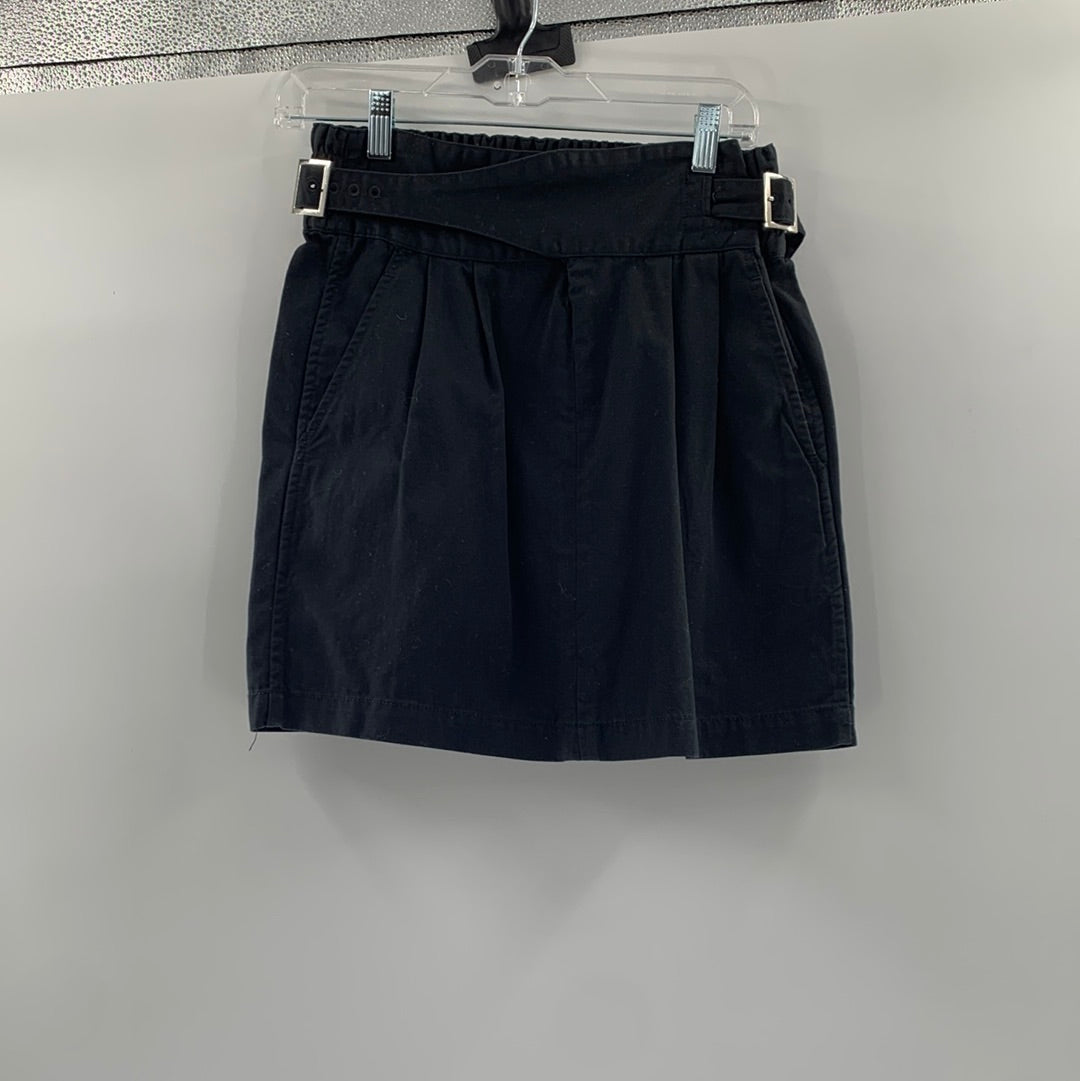 BDG Black Mini Skirt with Belt and Buckles (Size Medium)