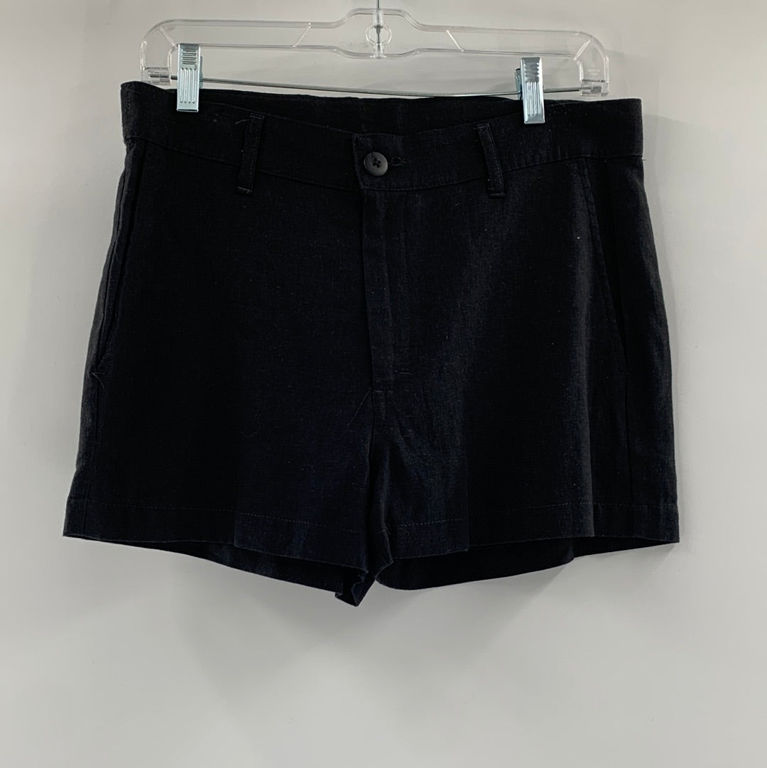 Urban Outfitters Renewal Black Linen Shorts (Size S)