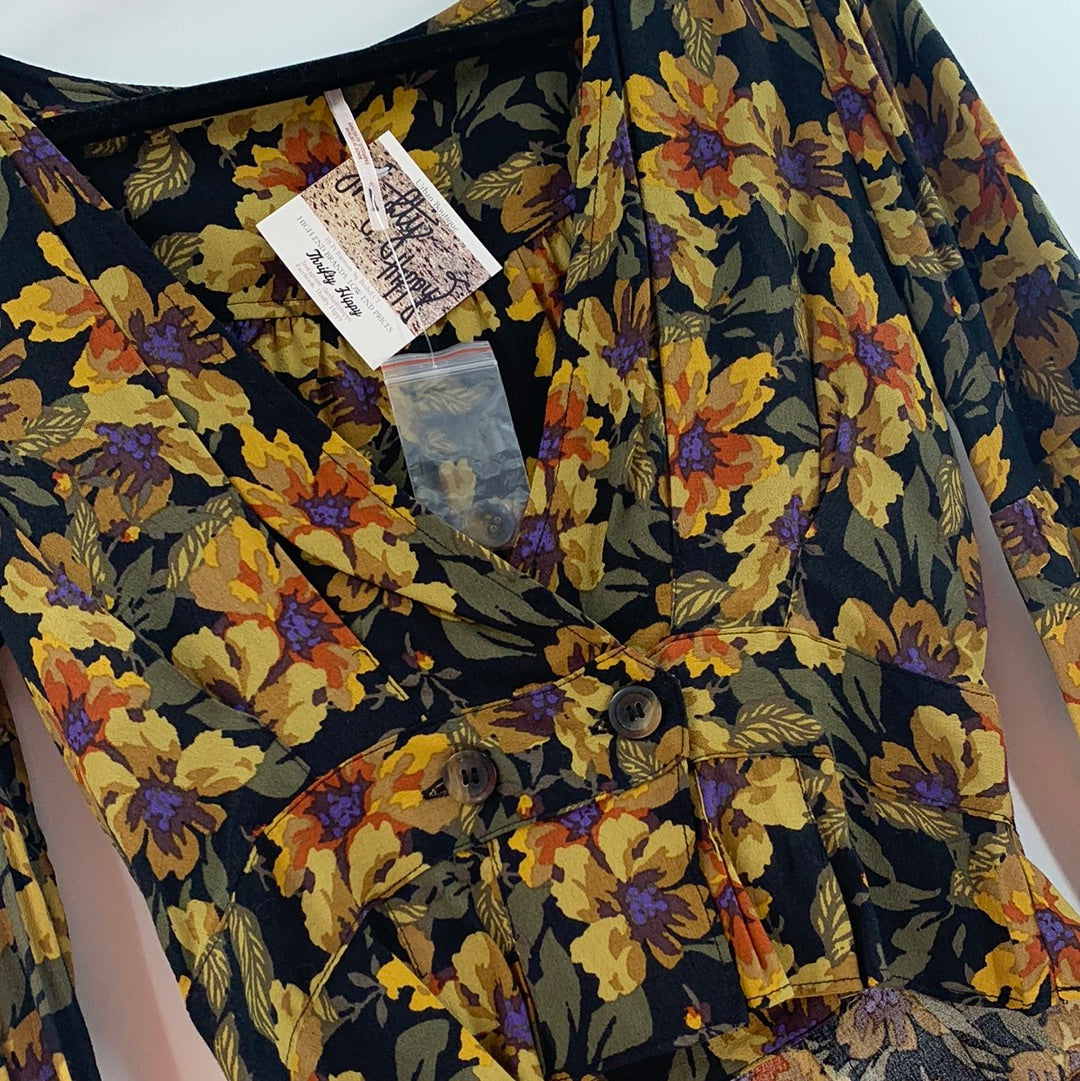 Free People Autumn Dark Florals Crop (0)