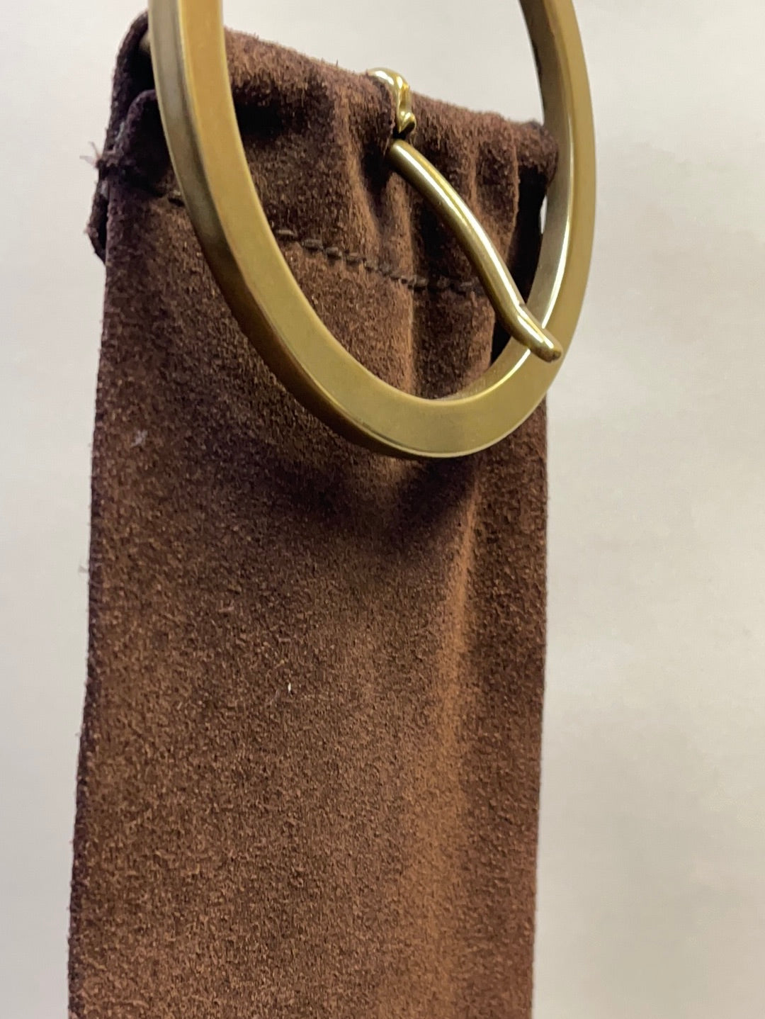 Chocolate Colored Ralph Lauren Hoop Waist Belt