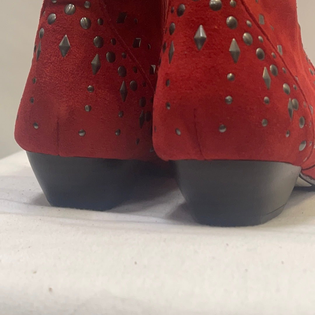 Coconuts by Matisse Red Kirin studded Boots