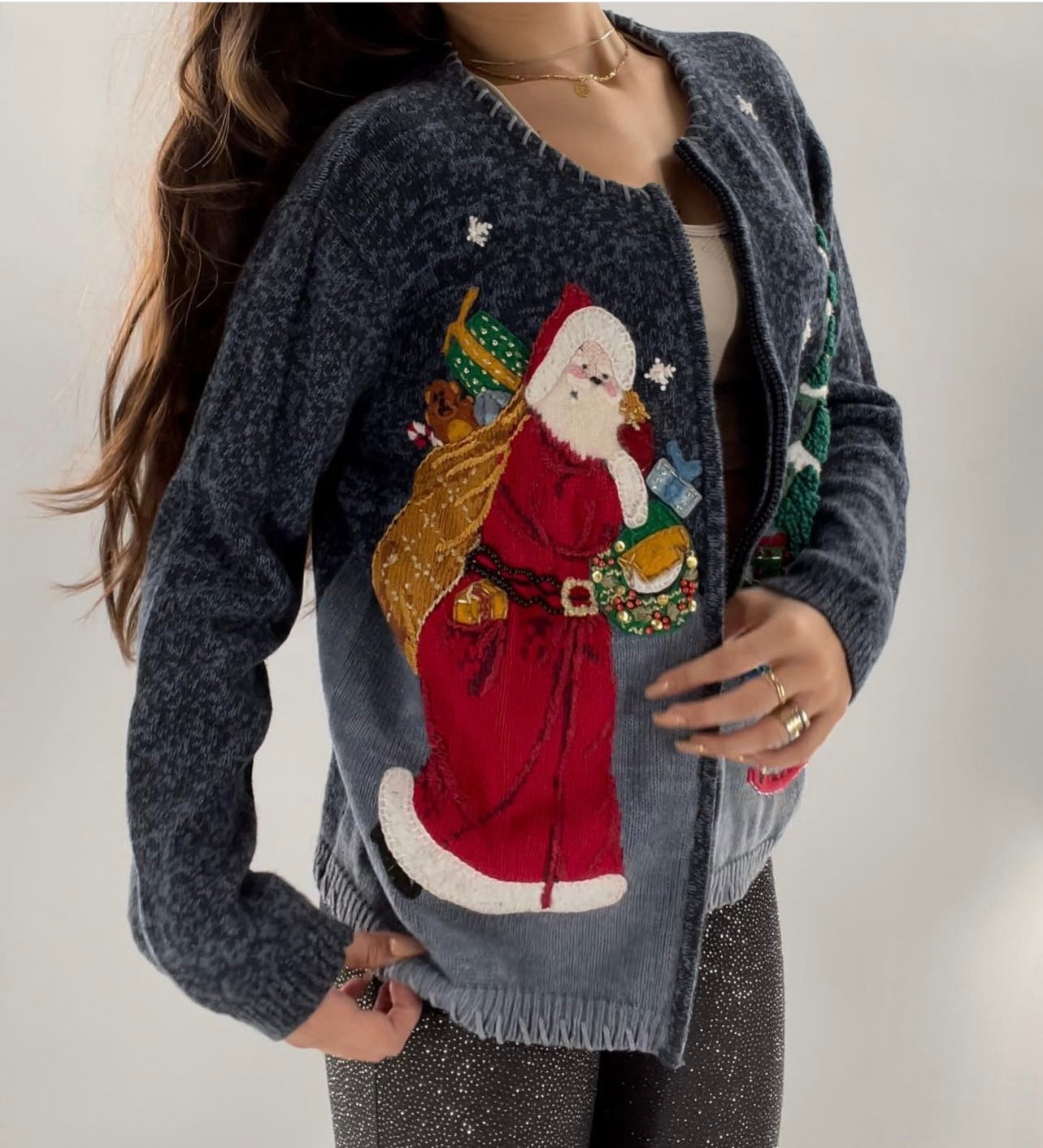 Urban Outfitters Santa Baby Holiday Cardigan (Medium)