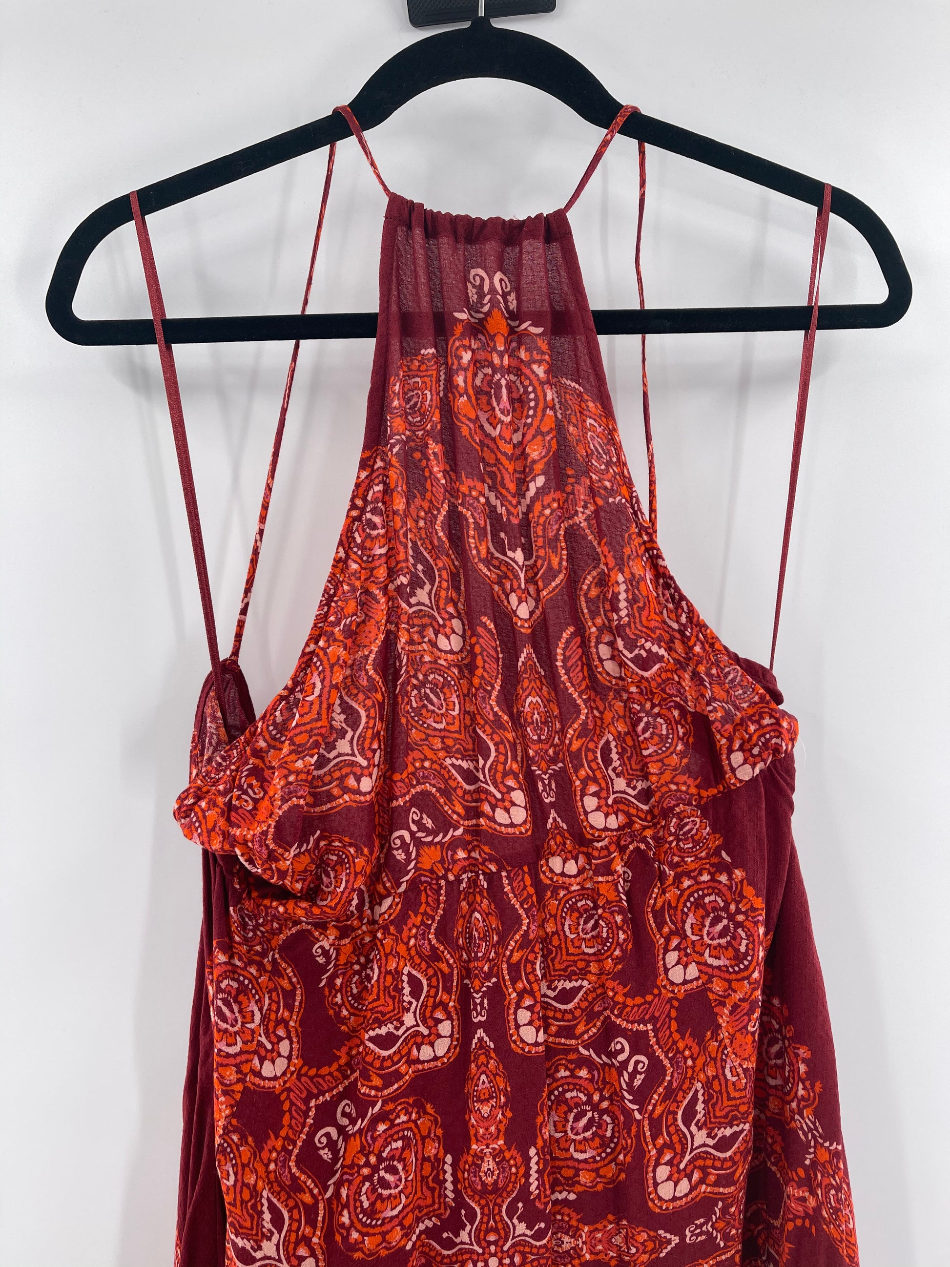 Free People Intimately Floral Red Sleeveless Spaghetti Straps Backless The Thrifty Hippy Free People Intimately Floral Red Sleeveless Spaghetti Straps Backless The Thrifty Hippy