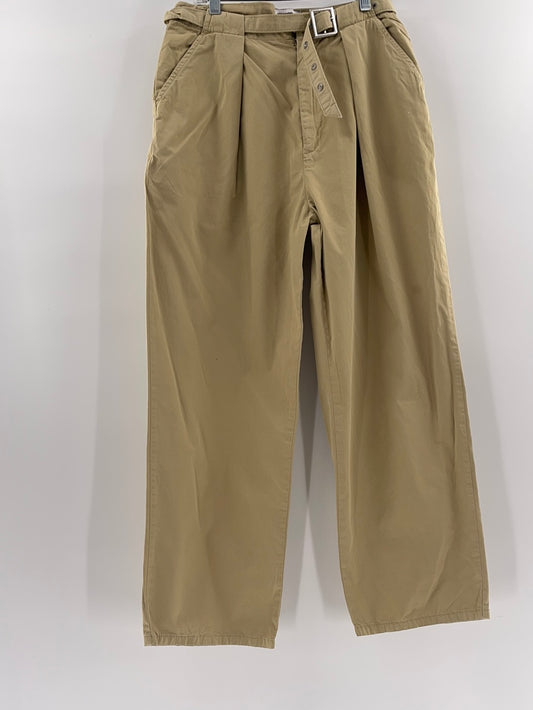 Tan Urban Outfitters with Grommets Belt Pants (Size 4/UK8)