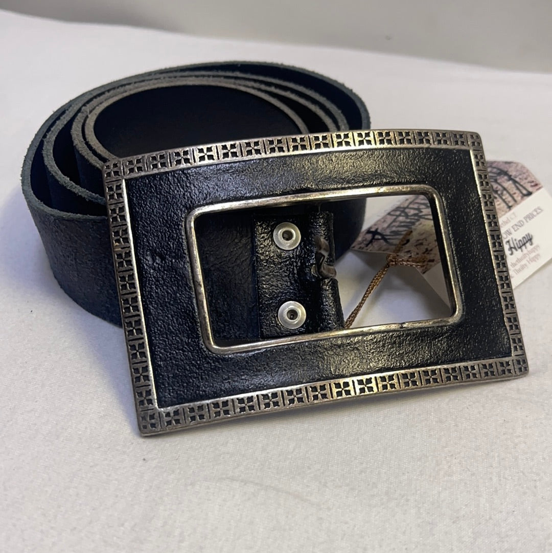 Antoniazzi Firenze Leather belt rectangular clasp