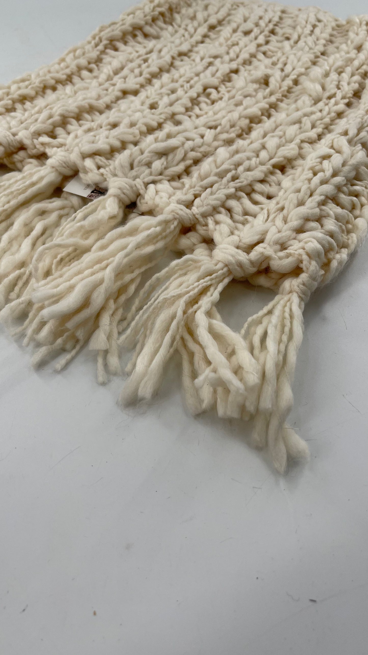 American Eagle Outfitters Beige Knit Scarf