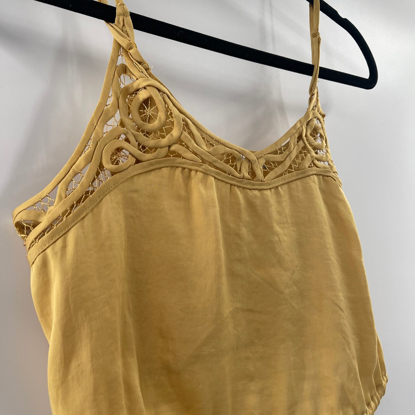 Intimately Free People Mustard Yellow Cropped Tank (XS)