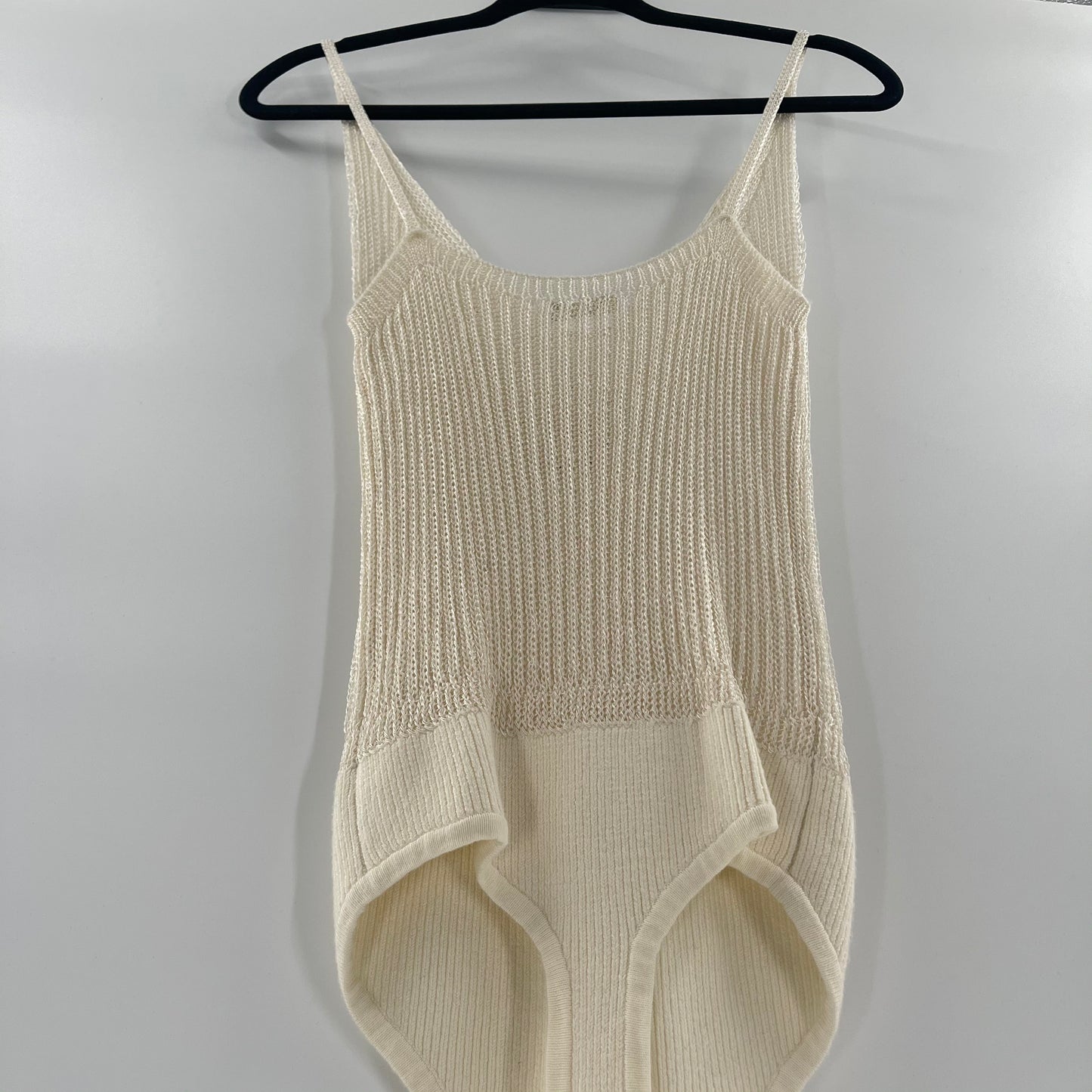 Intimately Free People Cream Knit Bodysuit (M)