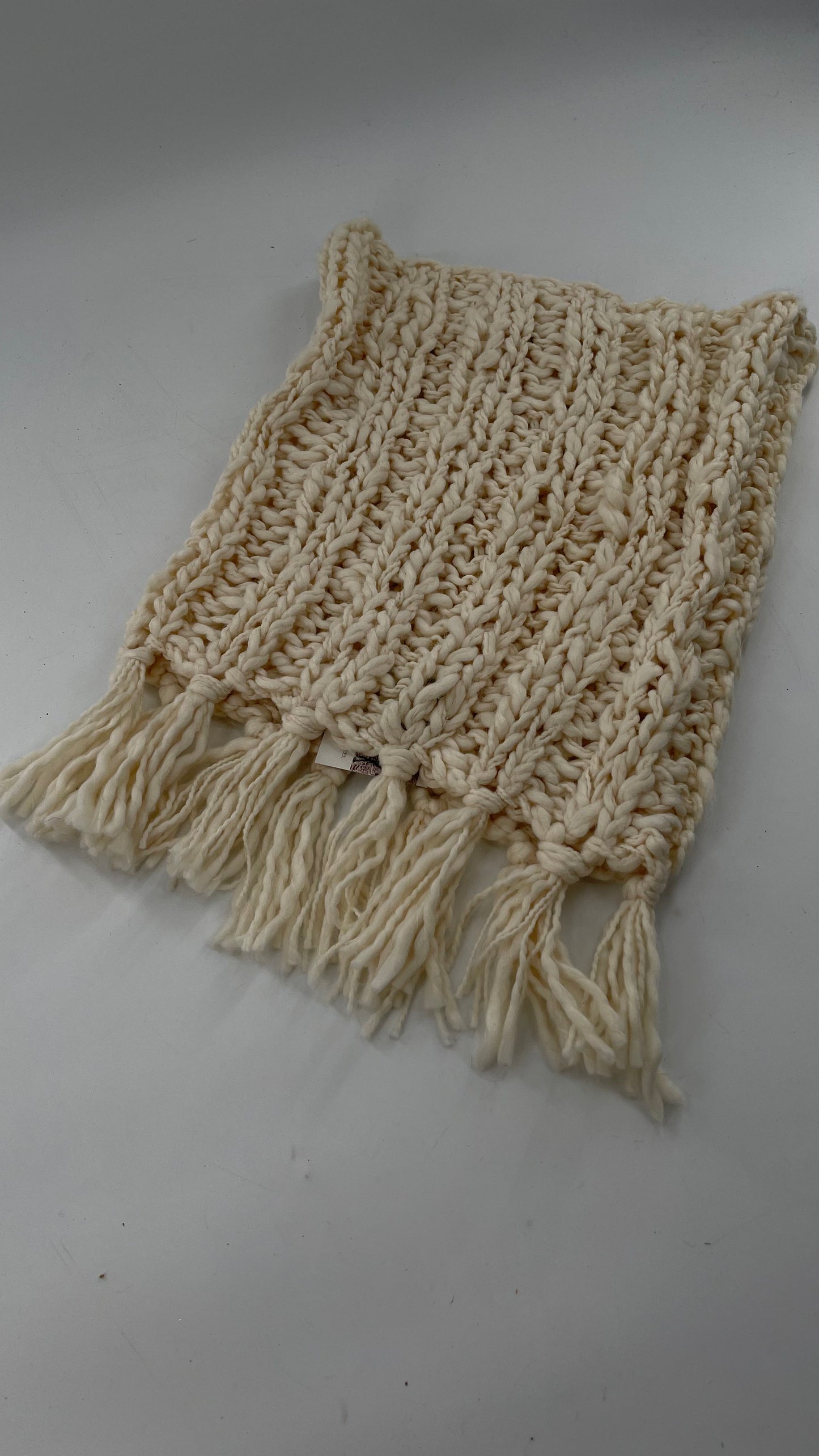 American Eagle Outfitters Beige Knit Scarf