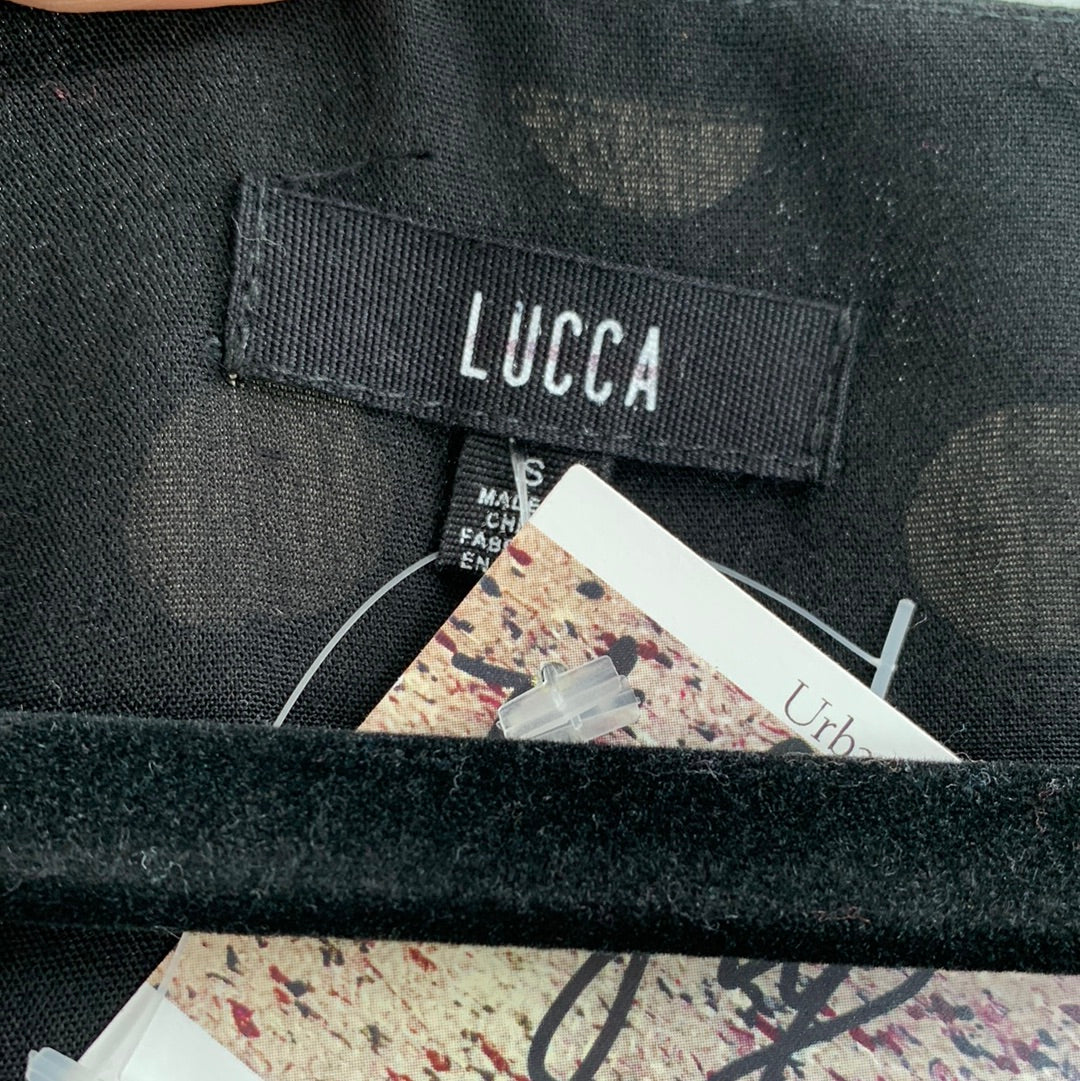 Luca Black/White Polka Dot Jumpsuit (S)