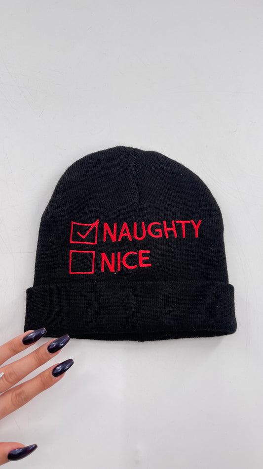 Ashley Stuart Naughty/Nice Beanie