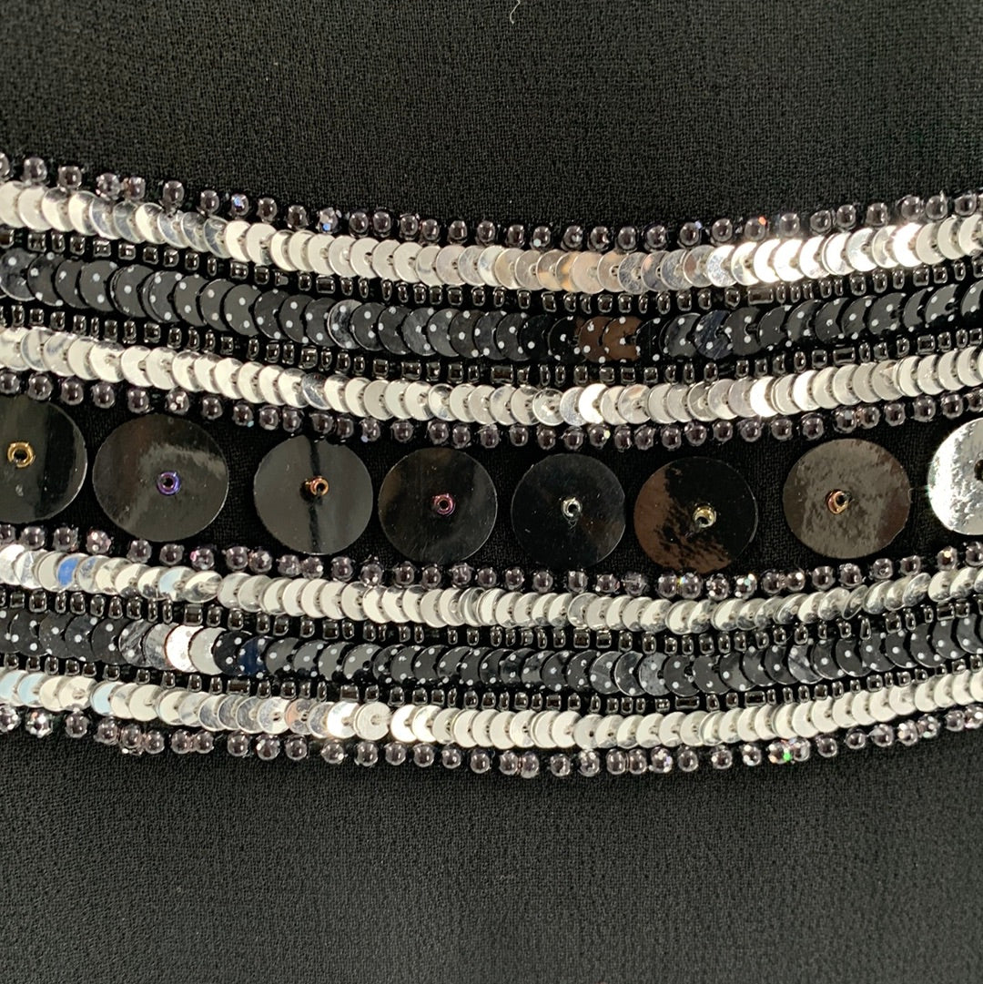 ENV black embellished tunic (M)