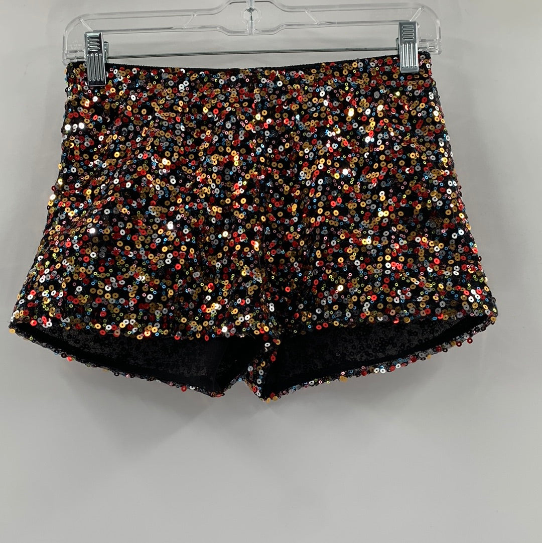 Forever 21 Rainbow Sequence Shorts (Size S)