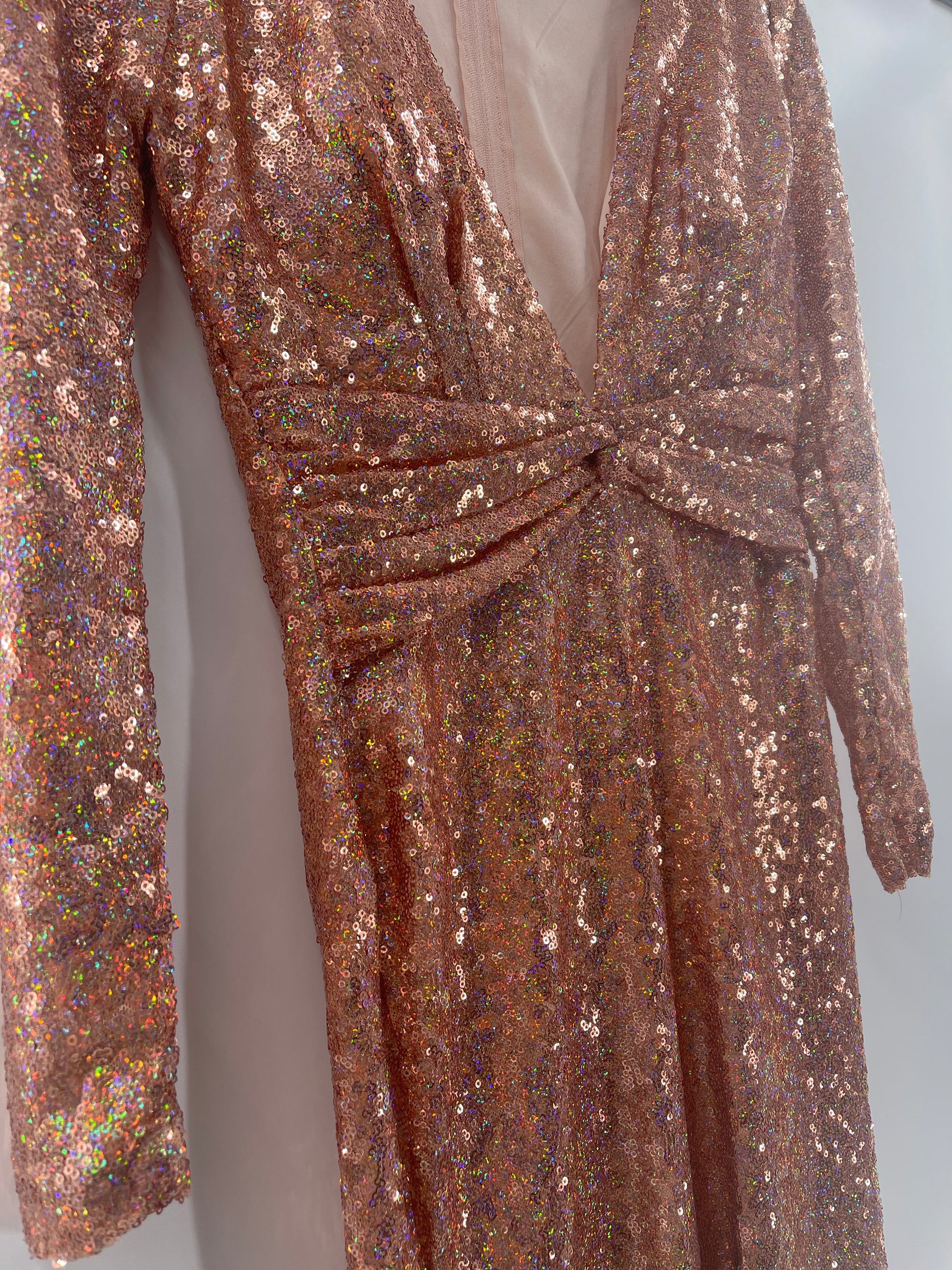 Charlotte Ruse Holographic Sequin Dress (Small) The Thrifty Hippy Charlotte Ruse Holographic Sequin Dress (Small) The Thrifty Hippy