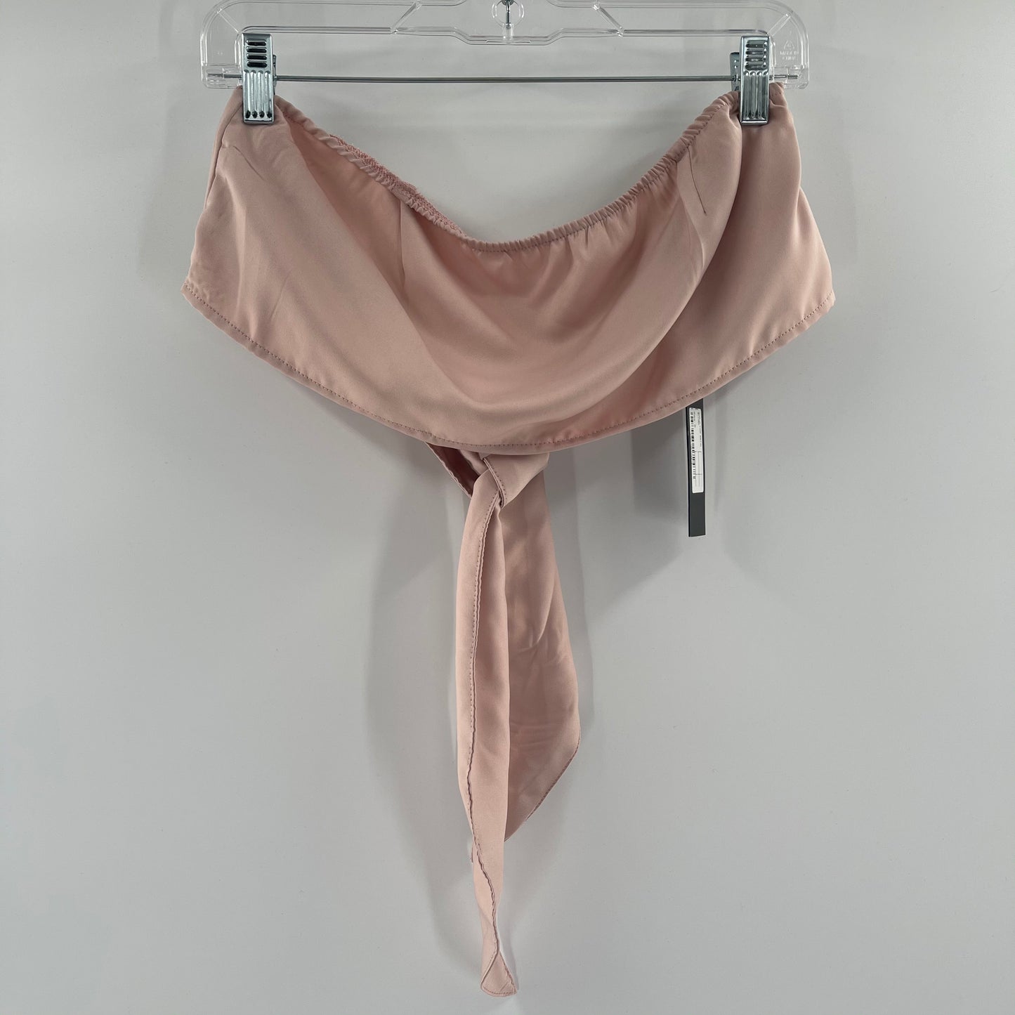 Motel Satin Pink Tie Back Bandeau (S)