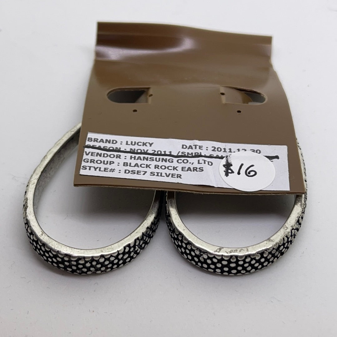 Lucky Brand Metallic Swoop Earrings