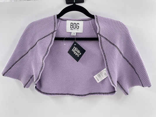BDG Urban Outfitters Lilac Short Sleeve Shrug (Large)