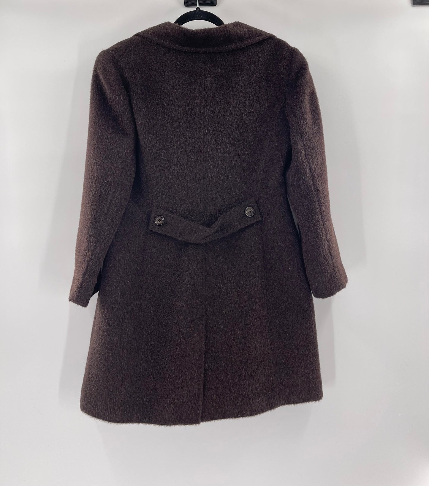 Adrienne Vittadini Brown Wool Coat (Size 8)