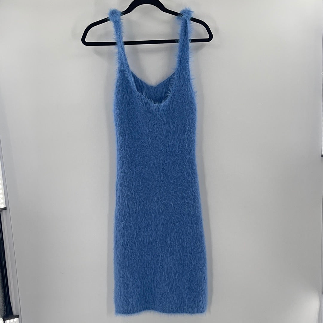 Urban Outfitters Powder Blue Fuzzy Dress (XL)