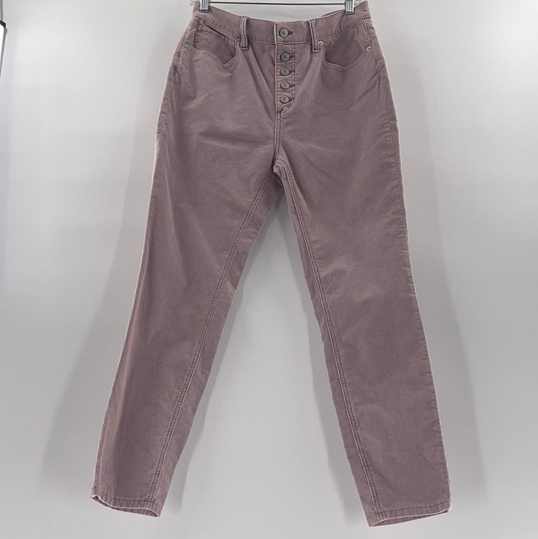 Free People Lilac Button Up Corduroy Jeans (Size 29)