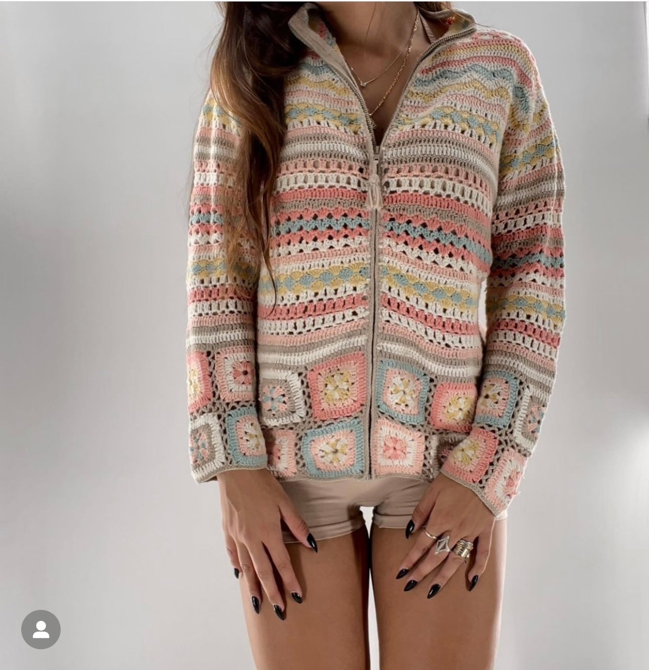 Granny Square Sweater (S/M)