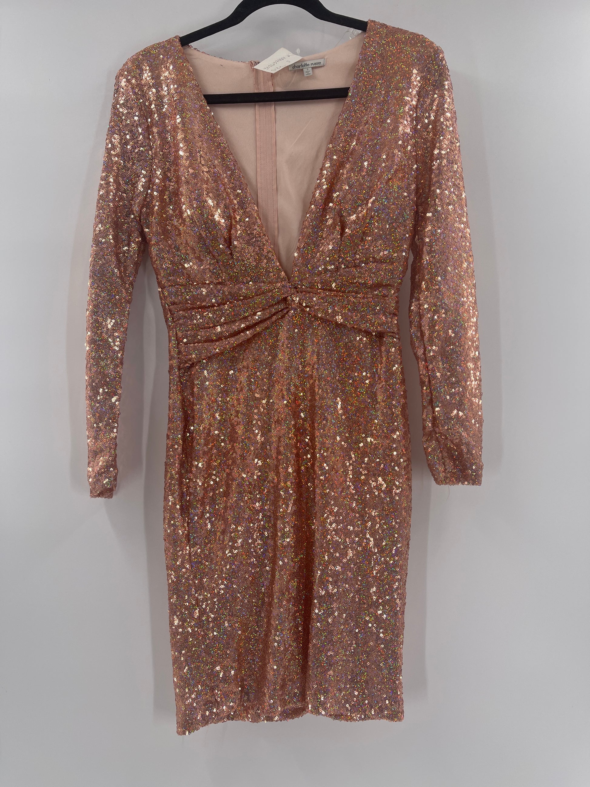 Charlotte Ruse Holographic Sequin Dress (Small) – The Thrifty Hippy Charlotte Ruse Holographic Sequin Dress (Small) – The Thrifty Hippy