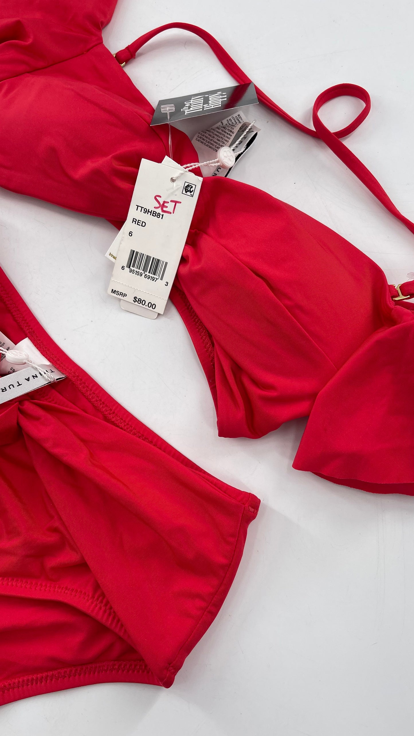 TRINA TURK Red Bikini Set with Tags (6)