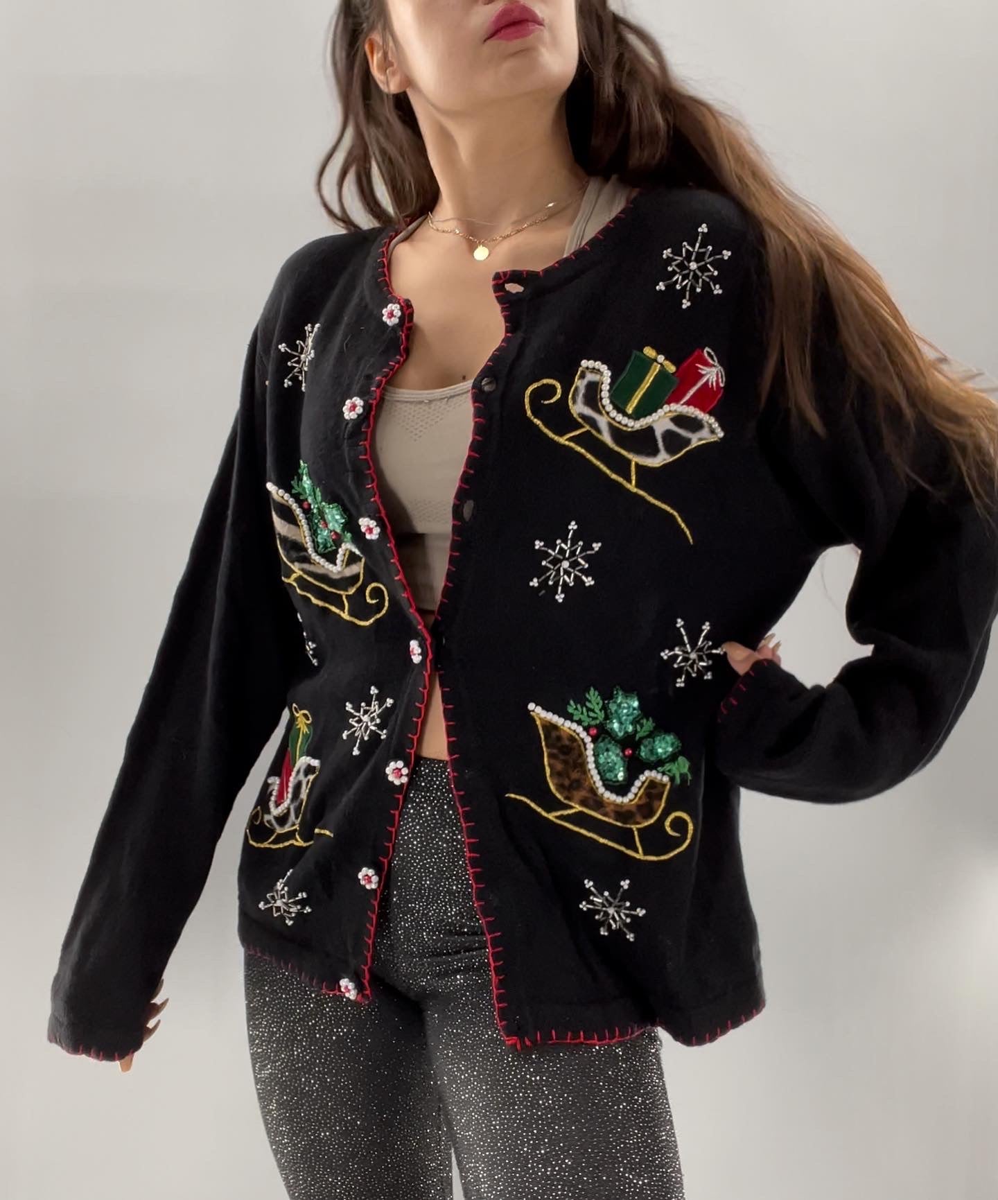 Urban Outfitters Wild Side Holiday Sweater (Medium)