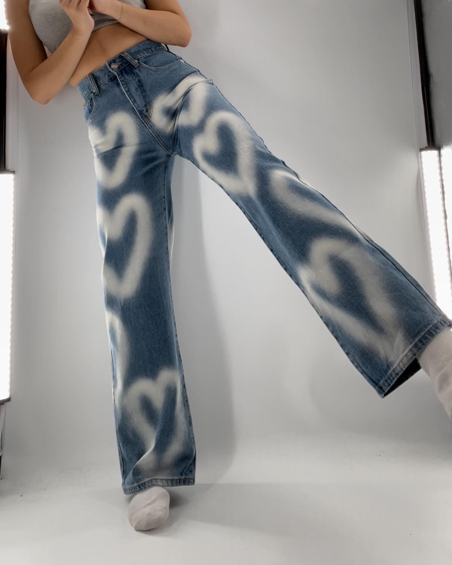 NWT Adika Heart Jeans (XS)