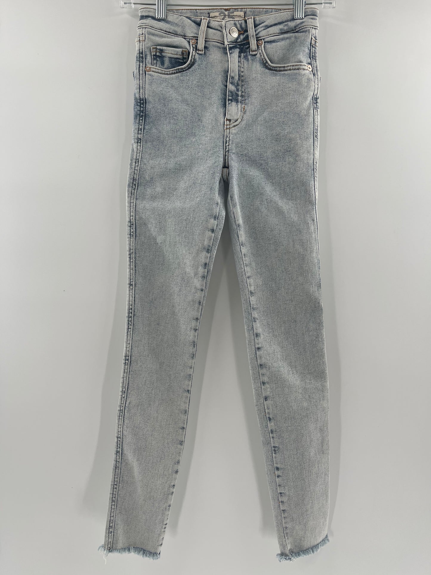 Free People Acid Wash Jeans (Size 25)