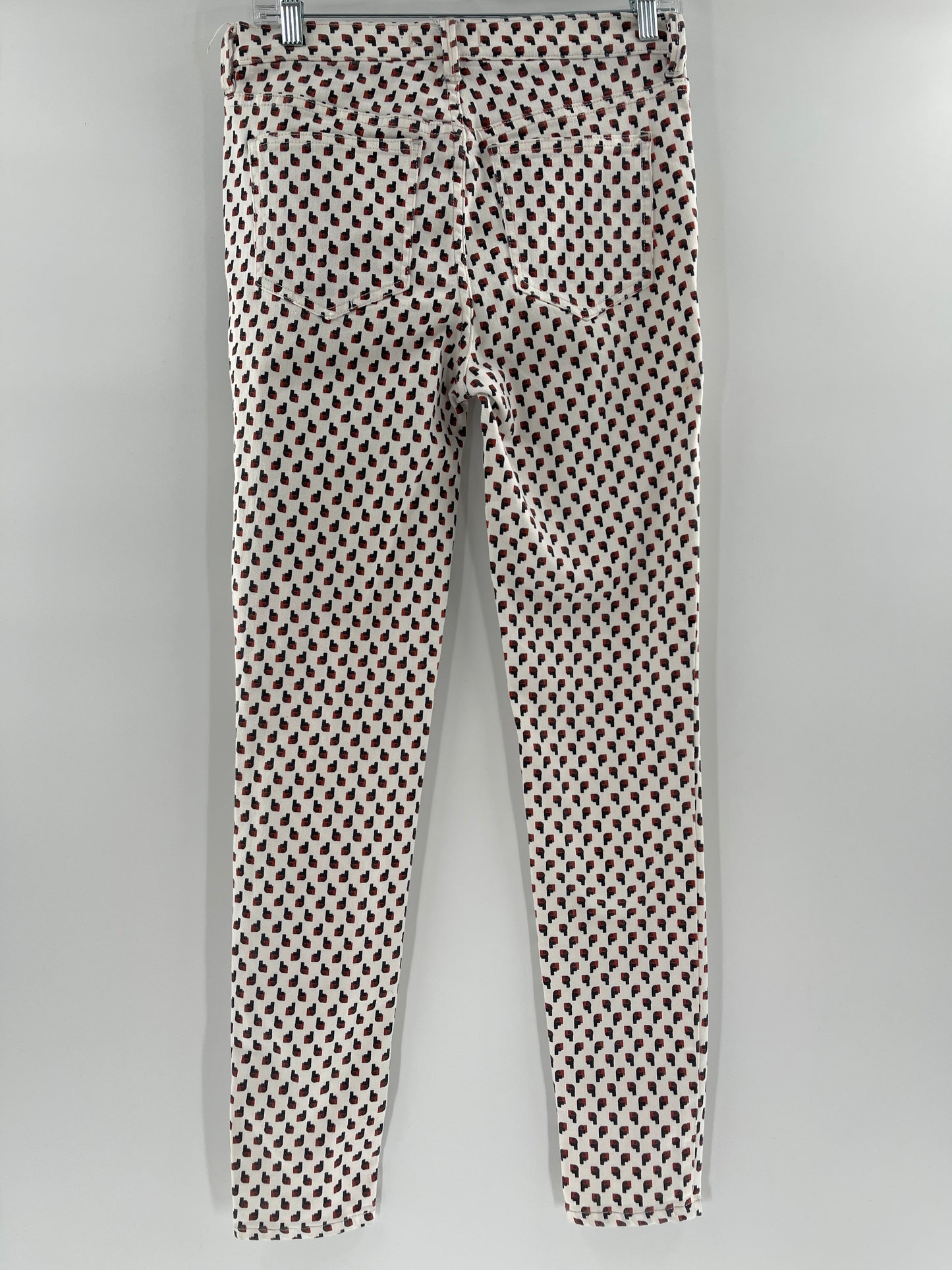 Free People Patterned Graphic Pants (Size W 27)