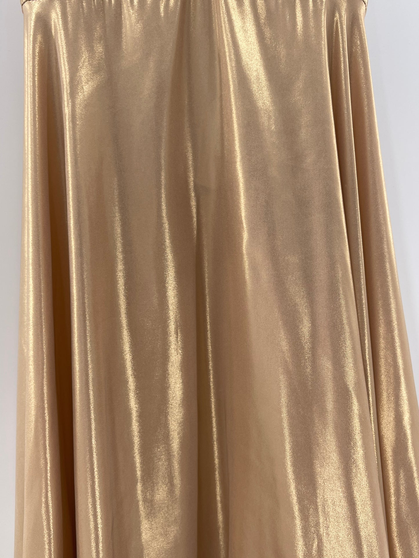 Free People Gold Molten Metal Dress (SzS)