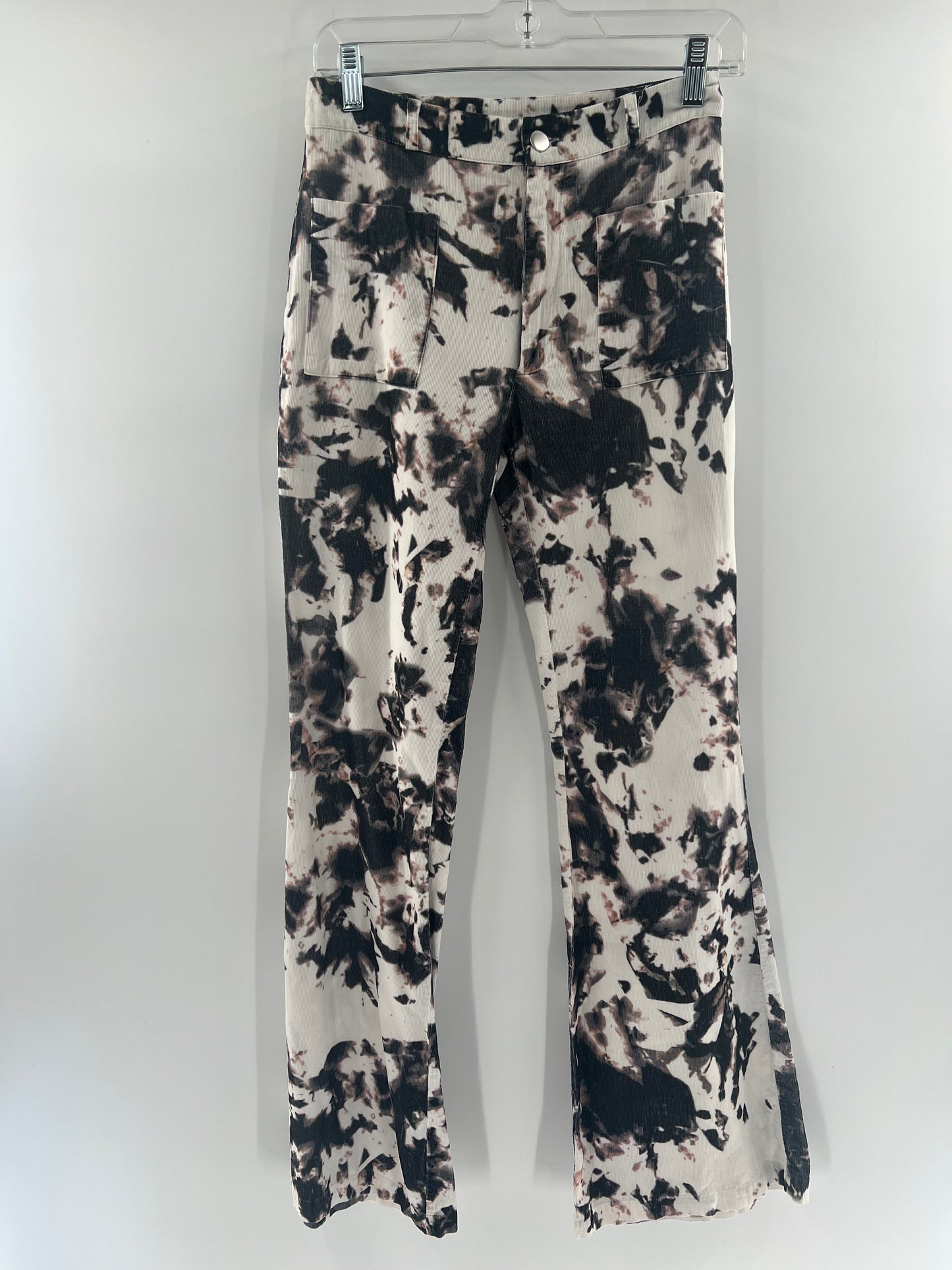Cynthia Rowley Tie Dye Corduroy Flare Pants (Size 0)