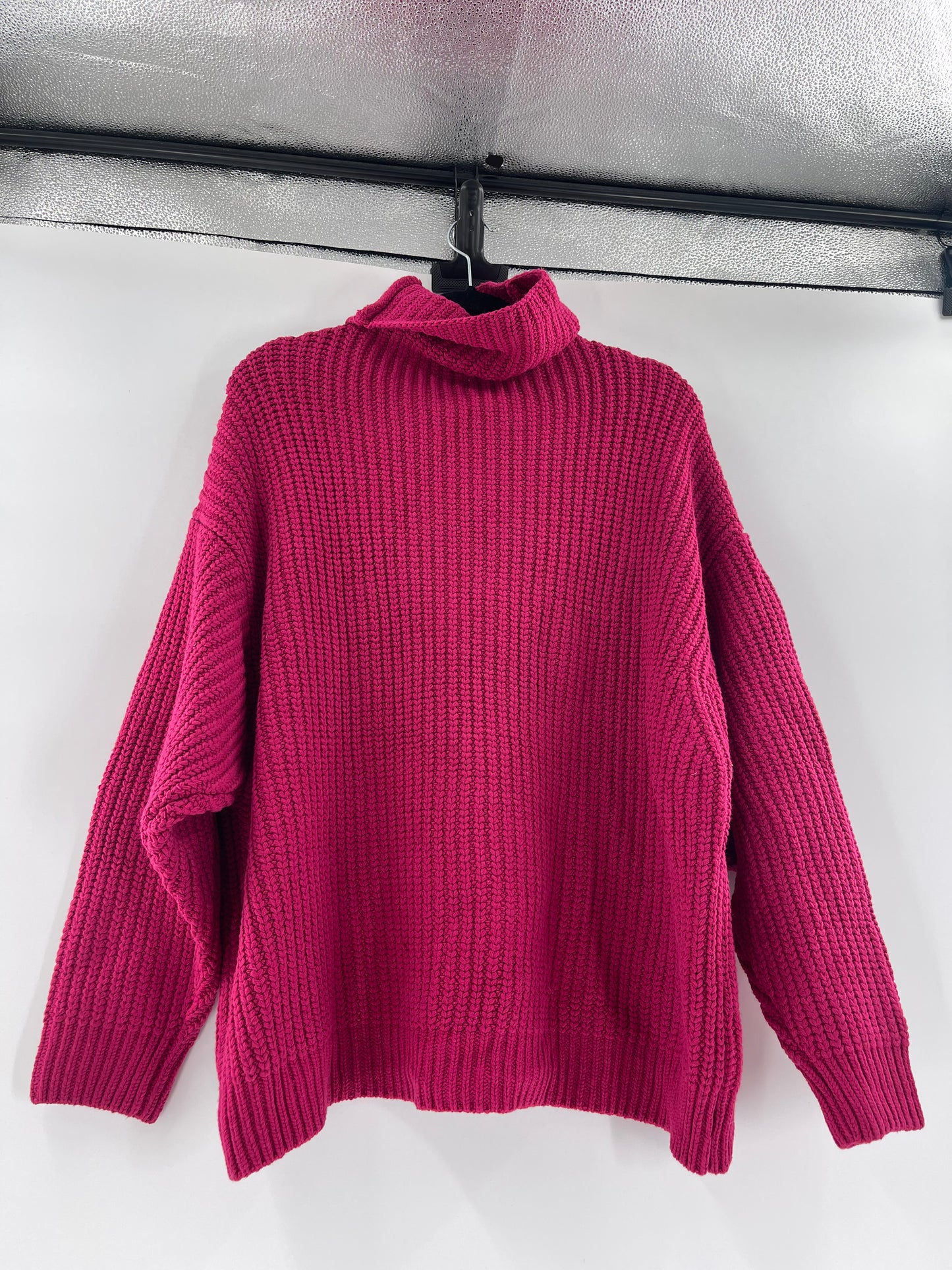 Fuschia Thick Knit Sweater (S)