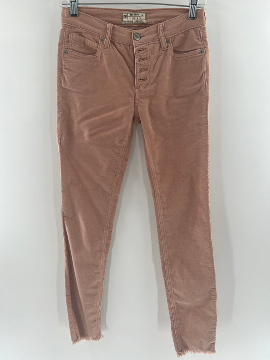 Free People Blush Corduroy Pants (Size 24)