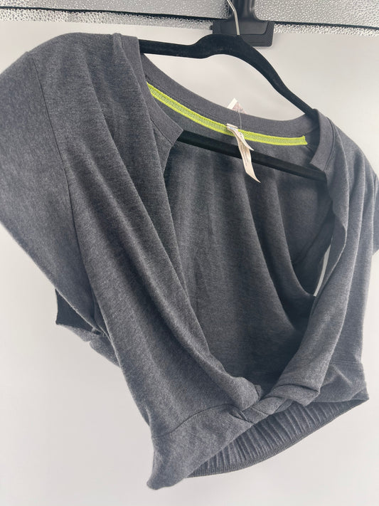 Free People Movement Cropped Grey T (XS)